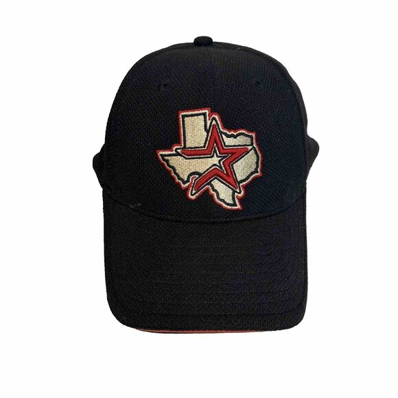 Vintage Houston Astros New Era Fitted Hat Size‎ Medium - Large Navy Blue - Picture 1 of 6